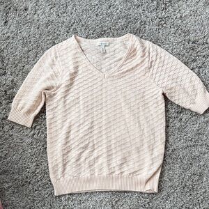 Ella Moss Women's V-Neck Sweater - Soft Pink